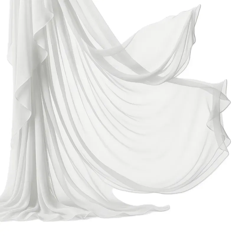 Zasłona DRAPERIA dekoracyjna szyfonowa BIAŁA 75 x 600 cm