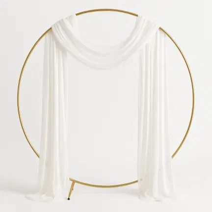 Zasłona DRAPERIA dekoracyjna szyfonowa BIAŁA 75 x 600 cm