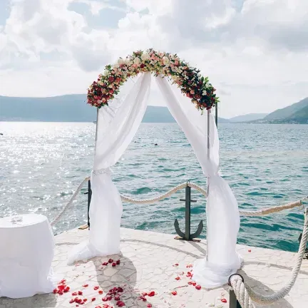 Zasłona DRAPERIA dekoracyjna szyfonowa BIAŁA 75 x 600 cm