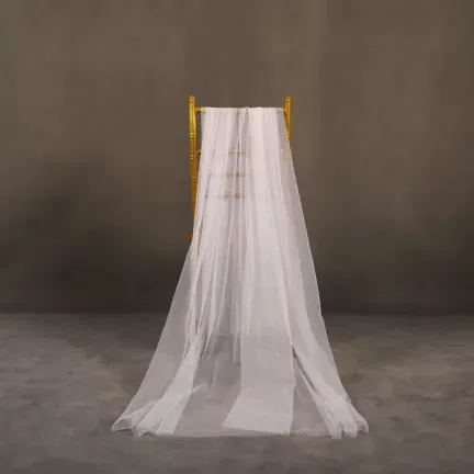 Zasłona DRAPERIA dekoracyjna szyfonowa BIAŁA 75 x 600 cm