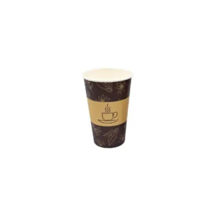 Kubek papierowy do kawy z nadrukiem, 250ml, 50szt.