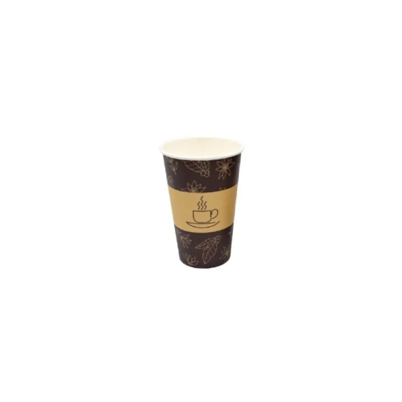 Kubek papierowy do kawy z nadrukiem, 250ml, 50szt.
