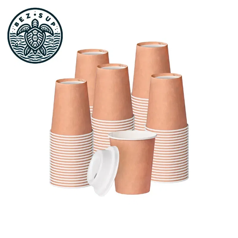 Kubek papierowy PLASTIC FREE Kraft 250ml 50 szt. Kubek papierowy PLASTIC FREE Kraft 250ml 50 szt.