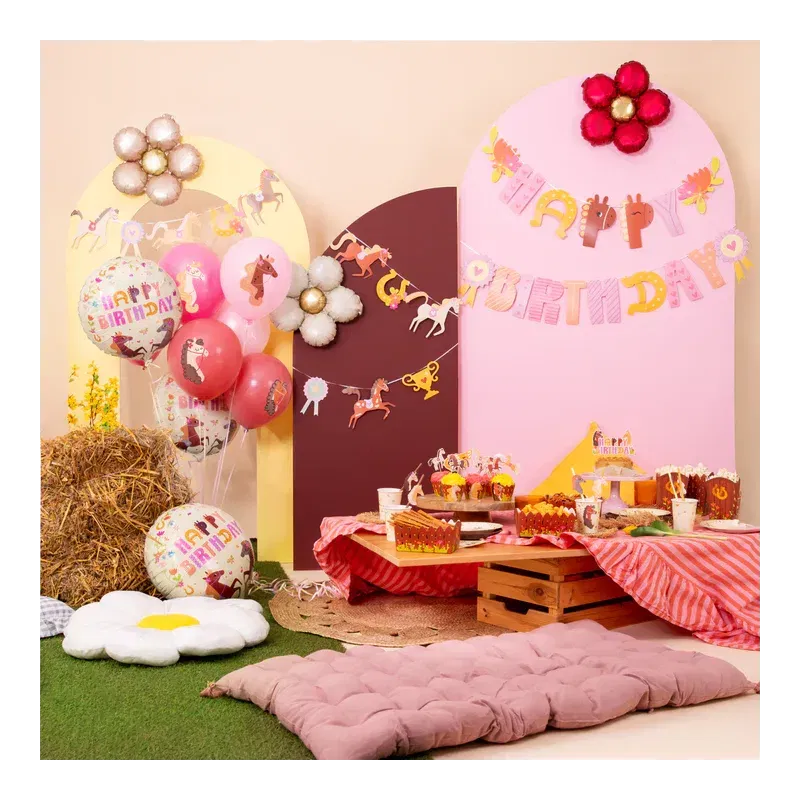 Baner Happy Birthday Koniki 245 x 22,5cm