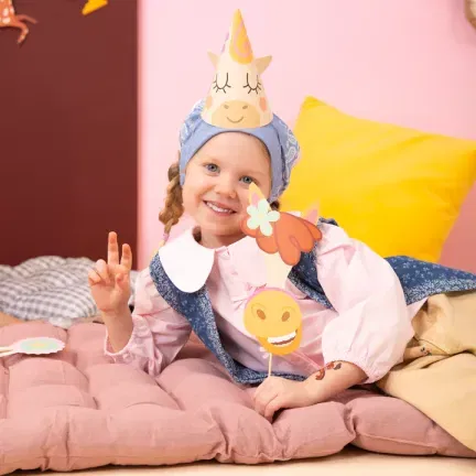 Czapeczki urodzinowe Koniki 6 szt. zestaw