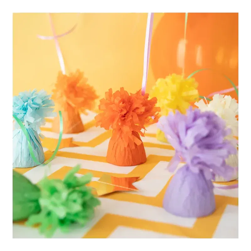 Ciężarek do balonów papierowy biały