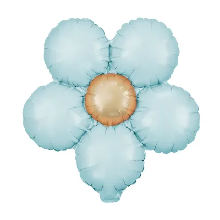 Balon foliowy Kwiat niebieski matowy 45cm 3szt.