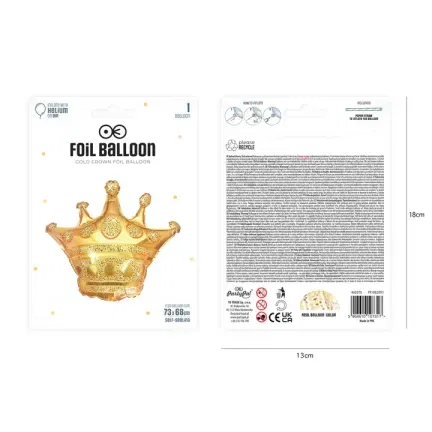 Balon foliowy Korona 73x68cm Balon foliowy Korona 73x68cm