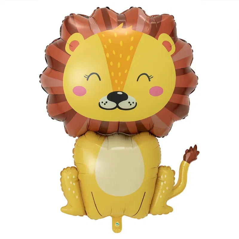 Balon foliowy Lew – Zwierzęta Safari – 69,5 x 101 cm