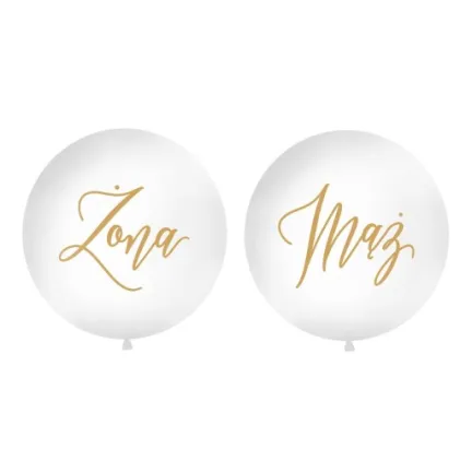 Balon Mąż, 1m, biały Balon Mąż, 1m, biały