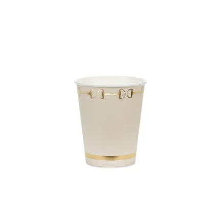 Kubeczki Strzemiona, beż, 220 ml 6szt.