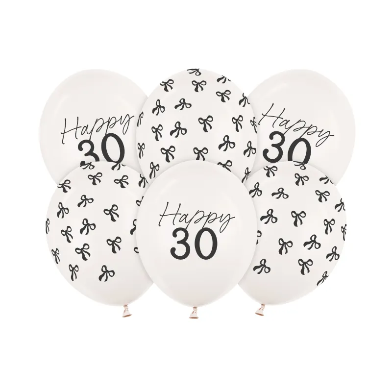 Balony 30 cm, 30, Pastel Off-white 6 szt