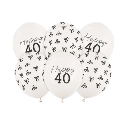 Balony 30 cm, 40, Pastel Off-white 6 szt