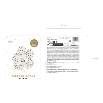 Balony 30 cm, 40, Pastel Off-white 6 szt Balony 30 cm, 40, Pastel Off-white 6 szt