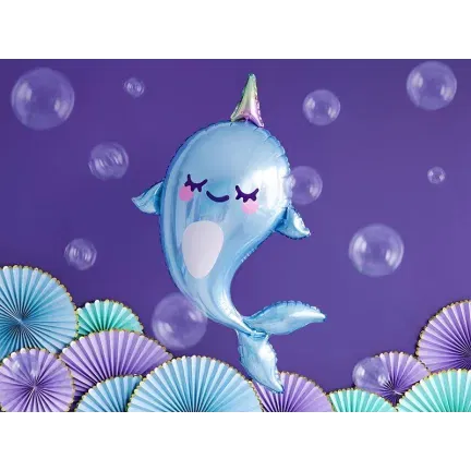 Balon foliowy Narwal 53x87cm Balon foliowy Narwal 53x87cm