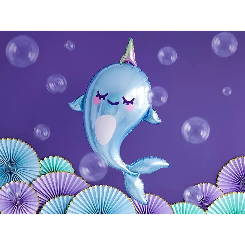 Balon foliowy Narwal 53x87cm Balon foliowy Narwal 53x87cm