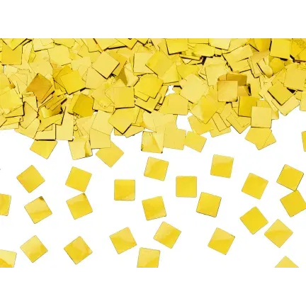 Tuba z konfetti Szampan, złoty, 20.5cm