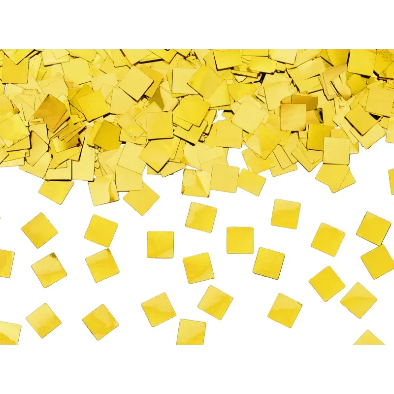 Tuba z konfetti Szampan, złoty, 20.5cm