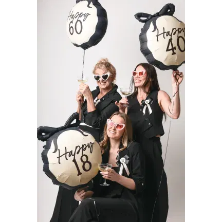 Balon foliowy pastylka Happy ''60'' 47.5x45 cm Balon foliowy pastylka Happy ''60'' 47.5x45 cm