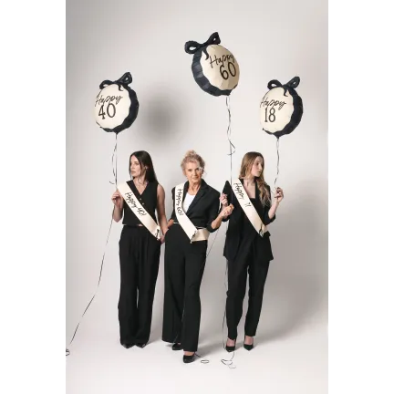 Balon foliowy pastylka Happy ''60'' 47.5x45 cm Balon foliowy pastylka Happy ''60'' 47.5x45 cm