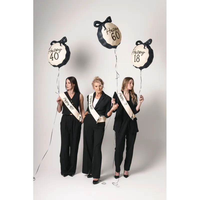 Balon foliowy pastylka Happy ''60'' 47.5x45 cm Balon foliowy pastylka Happy ''60'' 47.5x45 cm