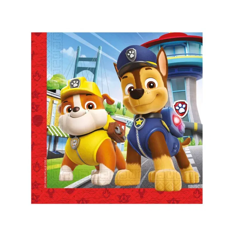 Serwetki papierowe Paw Patrol Rescue Heroes, 33 x 33 cm, 20 szt.