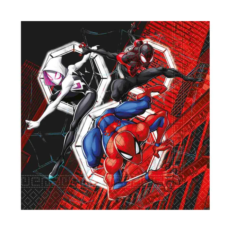  Serwetki papierowe Spiderman World Of Web, 33X33 cm, 20 szt.