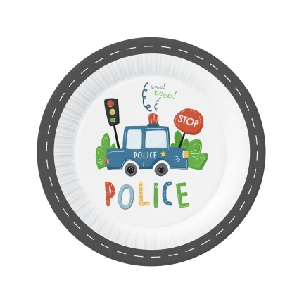 Talerzyki papierowe Police, 23 cm, 6 szt.