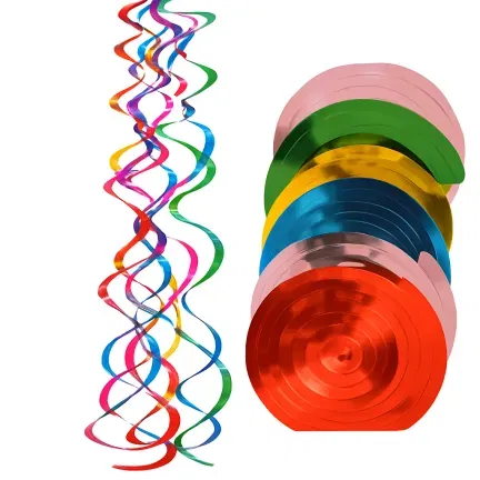Spirala dekoracyjna na sufit METALICZNE mix 6 szt