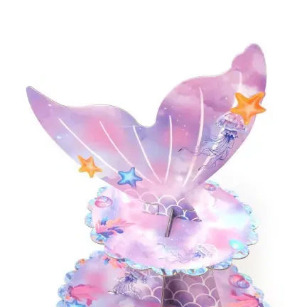 Patera papierowa na ciasto Syrenka 3 poziomy