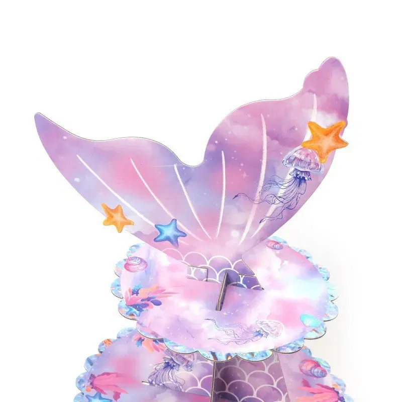 Patera papierowa na ciasto Syrenka 3 poziomy