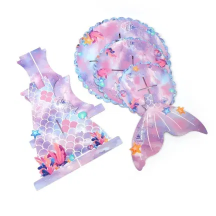 Patera papierowa na ciasto Syrenka 3 poziomy