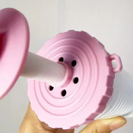 Pompka do balonów ręczna TURBO dwustronna Różowa Pompka do balonów ręczna TURBO dwustronna Różowa