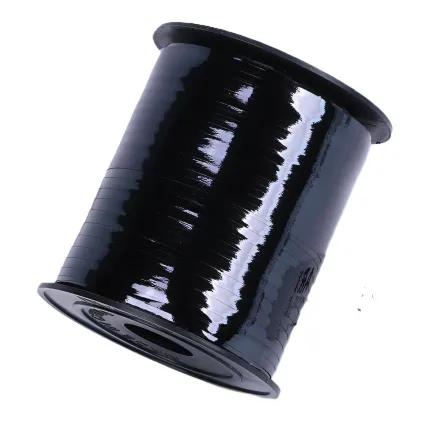 Wstążka do balonów Czarna metaliczna 5mm x 225m