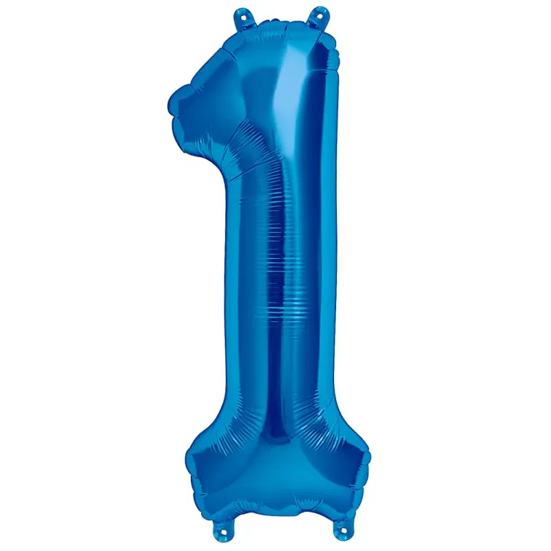 Balon foliowy CYFRA 1 Niebieska 100cm