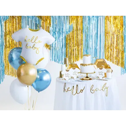 Balon foliowy Śpioszki - Hello Baby, 51x45cm, biały Balon foliowy Śpioszki - Hello Baby, 51x45cm, biały