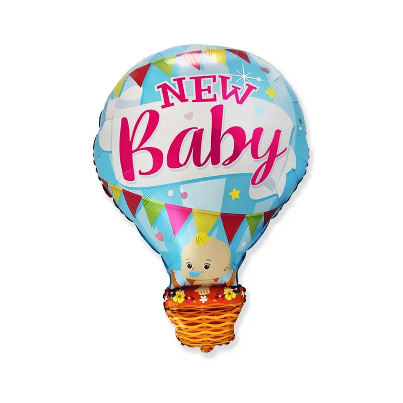 Bobas w balonie - New Baby, niebieski, 24 cale