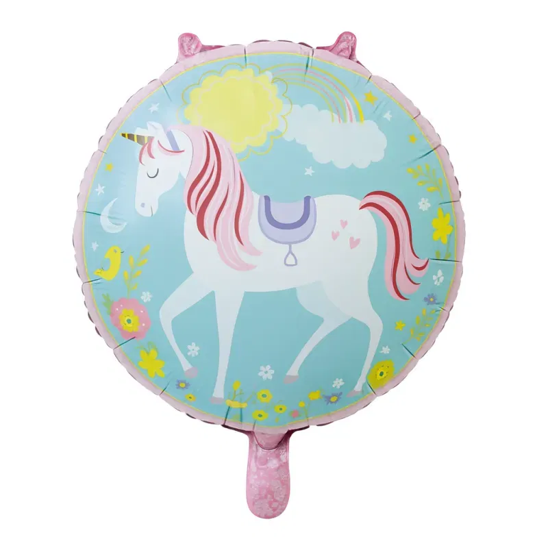 Balon foliowy Jednorożec „Believe in Unicorns” – 45 cm