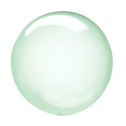 Balon transparentny kula zielona 45 cm