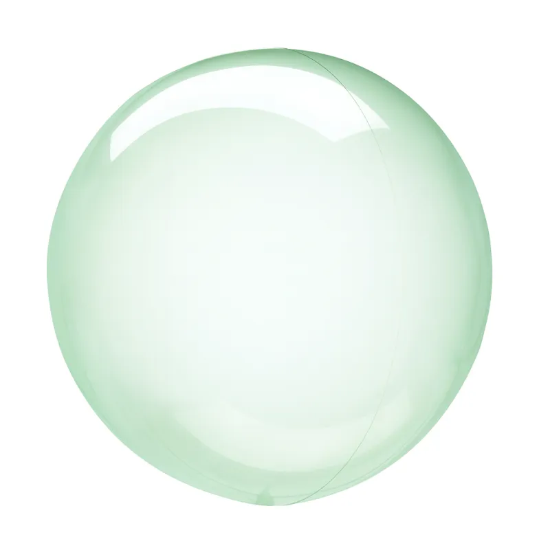 Balon transparentny kula zielona 45 cm