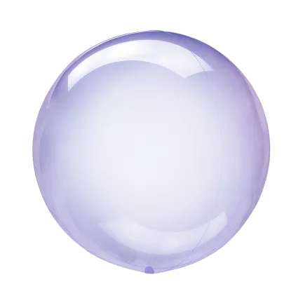 Balon transparentny kula fioletowa 45 cm