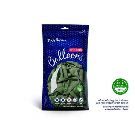 Balony Strong 30 cm, Pastel RosemaryGreen 100szt.