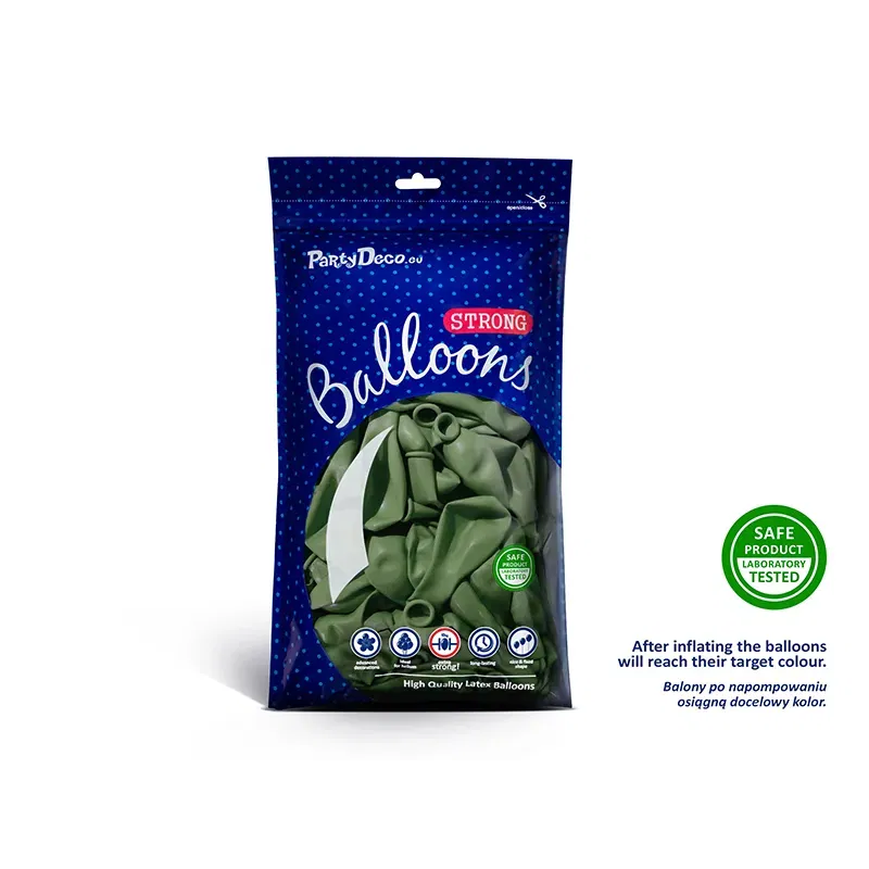 Balony Strong 30 cm, Pastel RosemaryGreen 100szt.