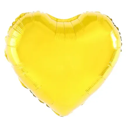 Balon foliowy SERCE złote, 45cm