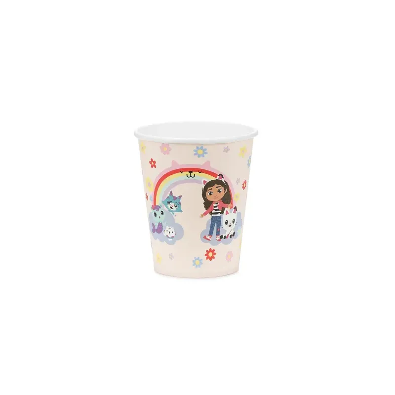 Kubeczki Koci Domek Gabi, 250ml 6szt.