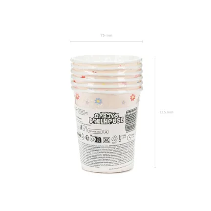 Kubeczki Koci Domek Gabi, 250ml 6szt.