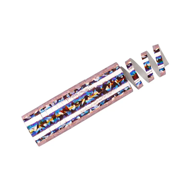 Serpentyny holograficzne, jasny różowy, 3,8 m