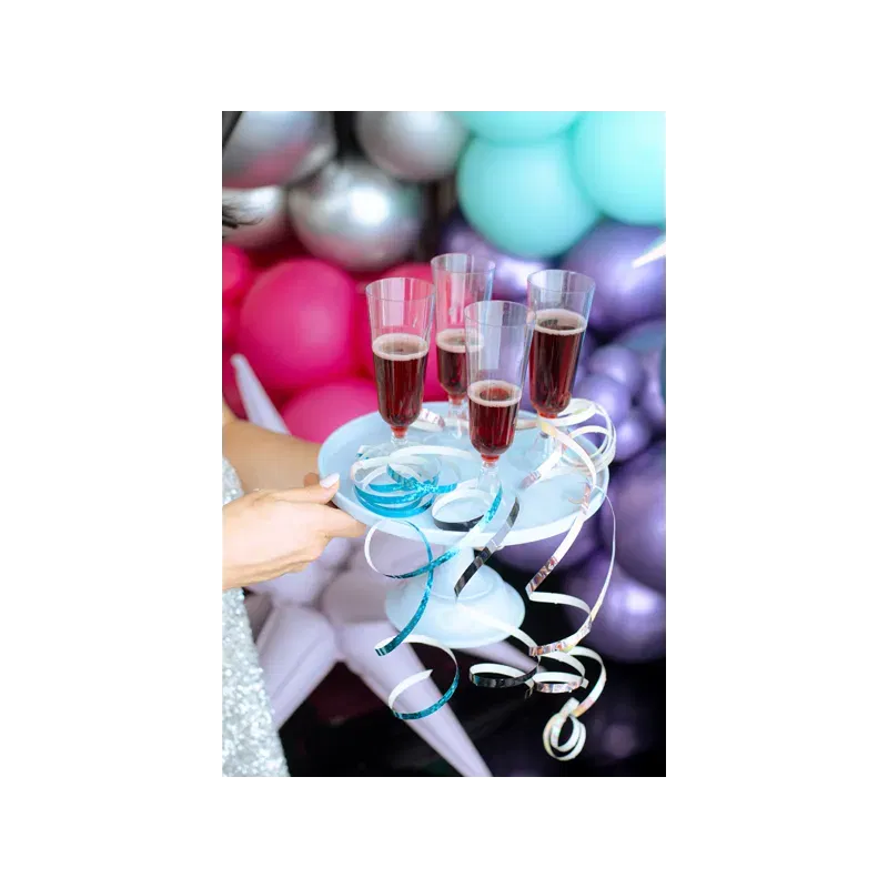 Serpentyny holograficzne, jasny różowy, 3,8 m