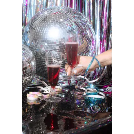 Serpentyny holograficzne, jasny różowy, 3,8 m