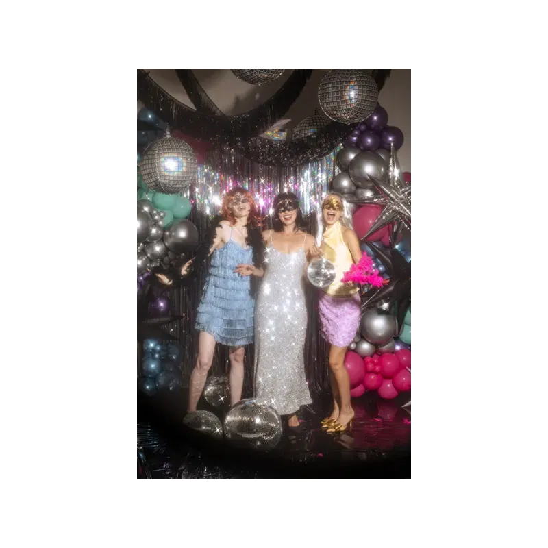 Maska karnawałowa, 17x9 cm, srebrny